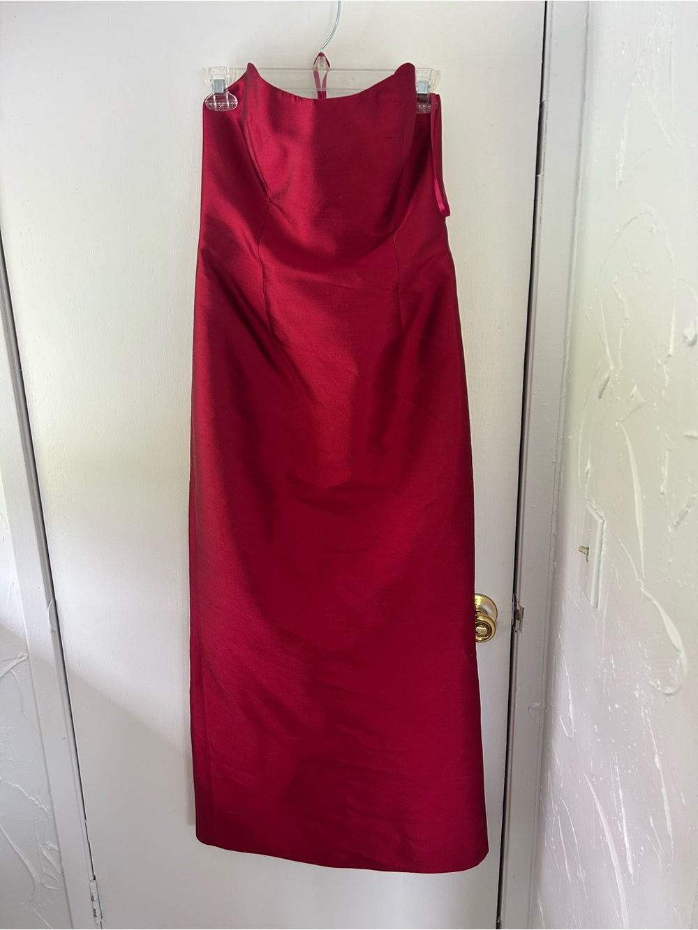 Rickie Freeman for Teri Jon Strapless Ruby Red Gown w/ matching blazer